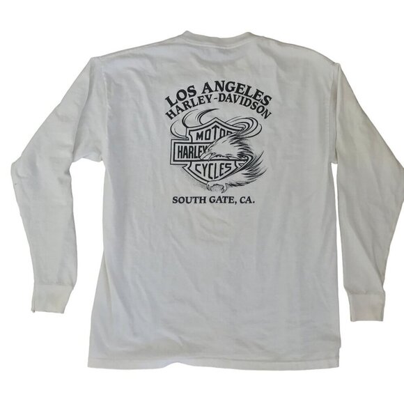 Vtg 1991 3D Emblem Harley Davidson T-Shirt XL Rose Still The Best Valentines 90s - Picture 3 of 10